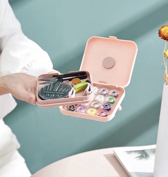 Sewing Kit for Travel - Pink - Nordic - Sewing Box - Sewing - Sewing Set - Scandinavian