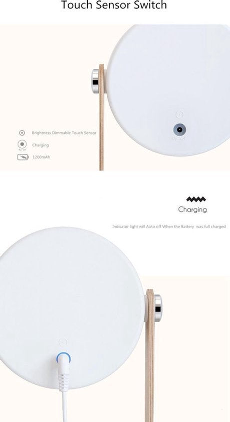 Opvouwbare LED-lamp 3 verschillende lichtstanden USB-oplaadbaar Tent Kamperen Outdoor Veranda Cadeau Terras Bureau Lezen Zaklamp Verlichting Lichtje Kerst Sinterklaas Pasen
