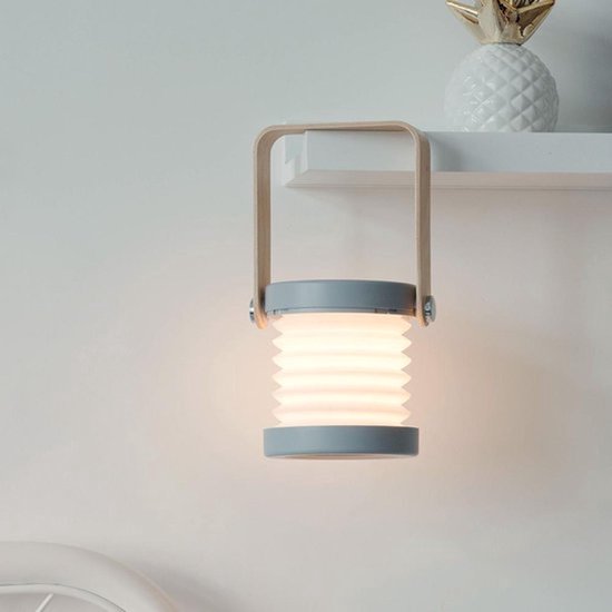 Opvouwbare LED-lamp 3 verschillende lichtstanden USB-oplaadbaar Tent Kamperen Outdoor Veranda Cadeau Terras Bureau Lezen Zaklamp Verlichting Lichtje Kerst Sinterklaas Pasen
