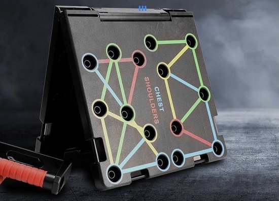 Professioneel 30 in 1 Push Up Bord - Uitklapbaar opdrukbord - Workout Fitness - Spierbord - Thuis krachttraining - Push Up Bars