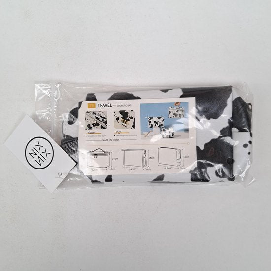 Reis Toilettas Koeienprint - Travel Etui Organizer voor Toiletartikelen Kamperen & Reizen Accessoires – Toilettas voor Dames en Heren