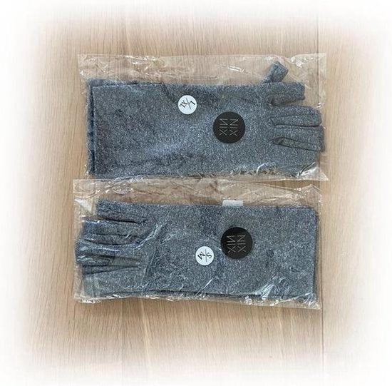 Reuma Handschoenen - 1 Paar - Artrose - Artritis - Maat L - Grijs - A-kwaliteit - Thuiswerk handschoenen - Compressie Handschoenen - Carpaal Tunnel