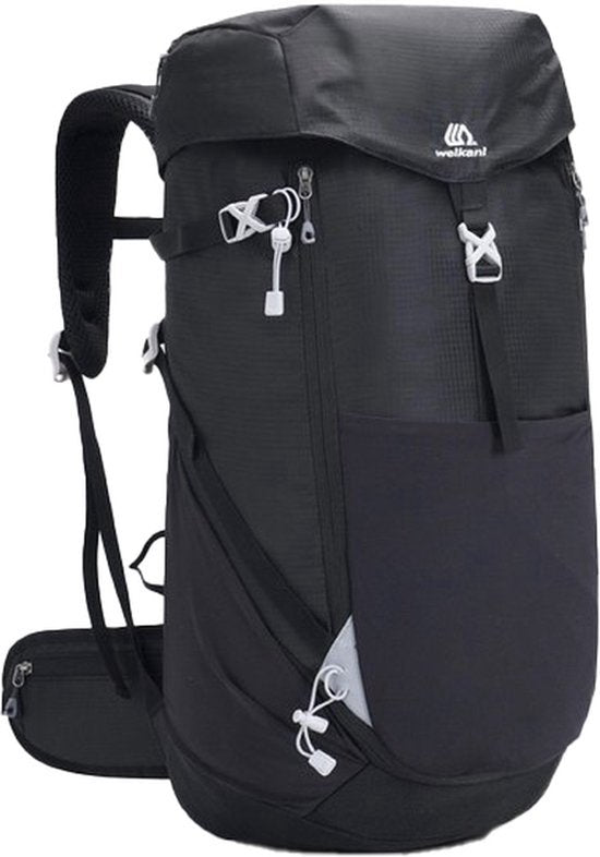 Backpack 50L - Zwart - Rugzak voor Hiken - Bergbeklimmen - Wandelen - Reizen