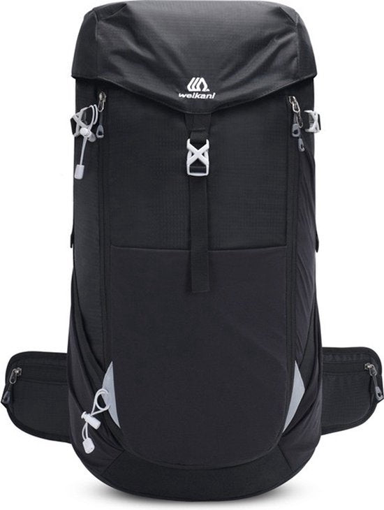 Backpack 50L - Zwart - Rugzak voor Hiken - Bergbeklimmen - Wandelen - Reizen