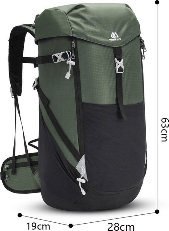 Backpack 50L - Zwart - Rugzak voor Hiken - Bergbeklimmen - Wandelen - Reizen