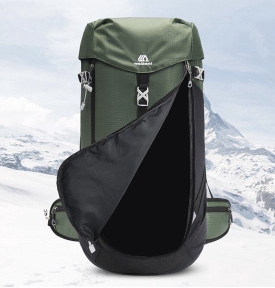 Backpack 50L - Zwart - Rugzak voor Hiken - Bergbeklimmen - Wandelen - Reizen