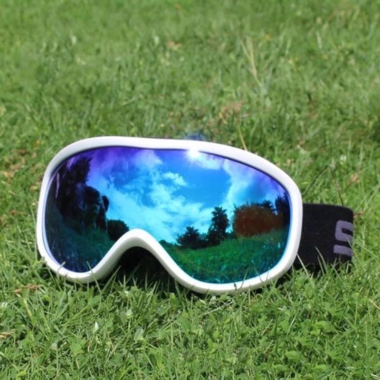 Skibril Wit - Snowboardbril - UV Beschermend - Verstelbare Ski/Snowboard bril - Unisex - Multi glas