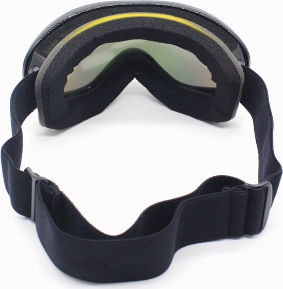 Skibril Zwart - Snowboardbril - UV Bescherming - Verstelbare Ski/Snowboard bril - Unisex - Multi glas
