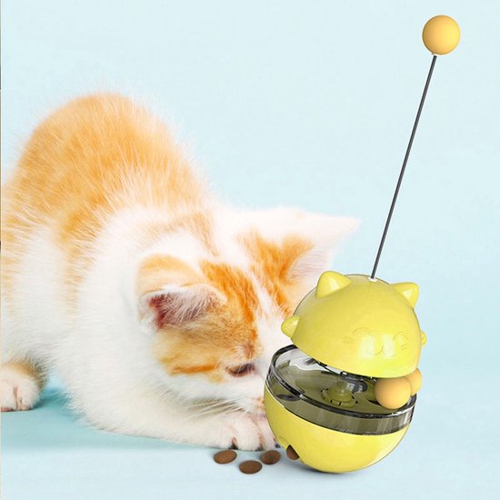 Speelgoed Kat - Interactieve Rollende Bal - Geel - Katten