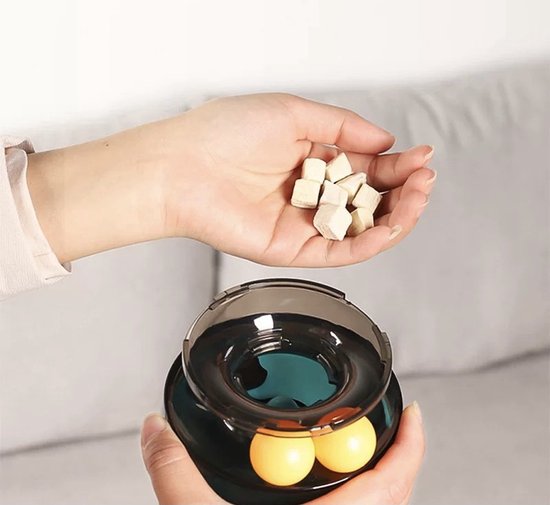 Speelgoed Kat - Interactieve Rollende Bal - Geel - Katten