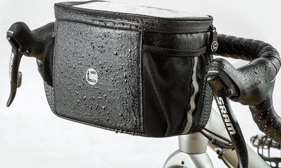 Stuurtas - Koeltas - Waterdicht - Grijs - Fietsstuurtas met smartphone- en kaarthouder