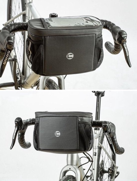 Stuurtas - Koeltas - Waterdicht - Grijs - Fietsstuurtas met smartphone- en kaarthouder