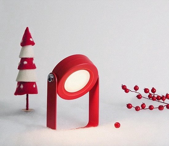 Tafellamp - Rood - 70 UUR Draadloos - Uitklapbaar - Bureaulamp - Nachtlampje - Leeslampje - LED - Dimbaar met Sensor (Rood) - Nachtlamp - Lamp - Modern