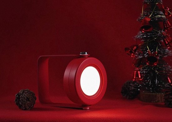 Tafellamp - Rood - 70 UUR Draadloos - Uitklapbaar - Bureaulamp - Nachtlampje - Leeslampje - LED - Dimbaar met Sensor (Rood) - Nachtlamp - Lamp - Modern