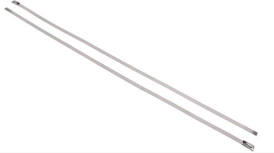 Kabelbinders - RVS - 24 stuks - Lengte: 300 mm - Breedte: 4.6 mm - Roestvrij staal - Kabelbinder - Tie-wrap