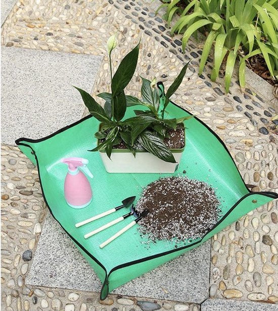 Verpotmat XL - 100cmX100cm - Tuin - Planten verpotten op een 100% waterdichte mat - Plantenmat - plantmatje - plantenmatje - kweekbak onderlegger - plantenmand