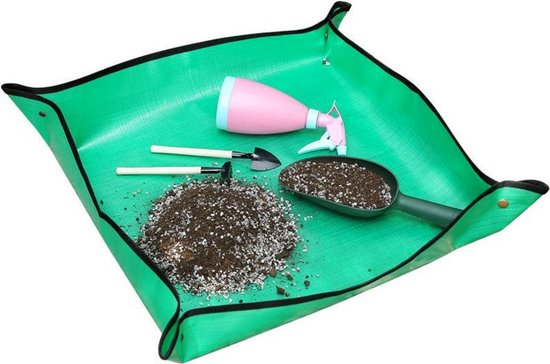 Verpotmat XL - 100cmX100cm - Tuin - Planten verpotten op een 100% waterdichte mat - Plantenmat - plantmatje - plantenmatje - kweekbak onderlegger - plantenmand