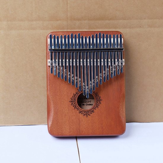 Vingerpiano - Kalimba - 21 toetsen - Mahoniehout - Muziekinstrument