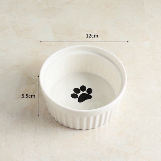 Katten- of hondenvoerbak - 1 stuk - Wandmontage - Puppy - Kitten - Voederbak - Voerbakje