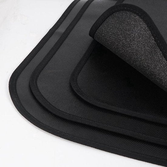 Fireproof mat 600x520mm - BBQ - Safety - Size L - Camping - Camp - Fire - Fireplace - Flame retardant protective mat