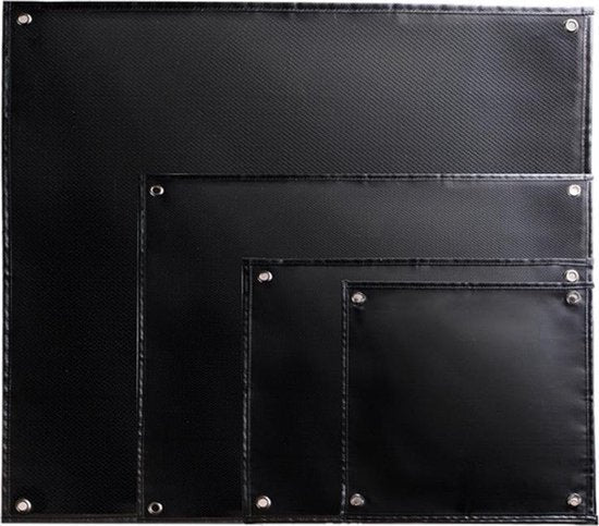 Vuurvaste mat 800x750mm - BBQ - Veiligheid - Maat XL - Camping - Kamperen - Vuur - Open haard - Brandvertragende beschermmat