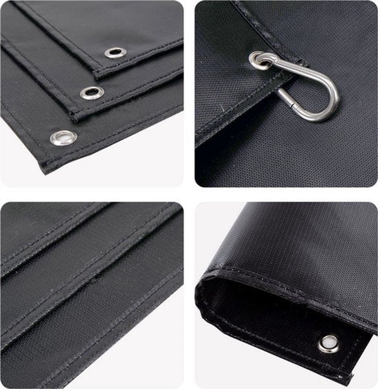 Vuurvaste mat 800x750mm - BBQ - Veiligheid - Maat XL - Camping - Kamperen - Vuur - Open haard - Brandvertragende beschermmat