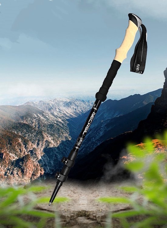 Wandelstok 65cm - 135cm - Verstelbaar - Extra grip - Bergbeklimstokken - Nordic walking
