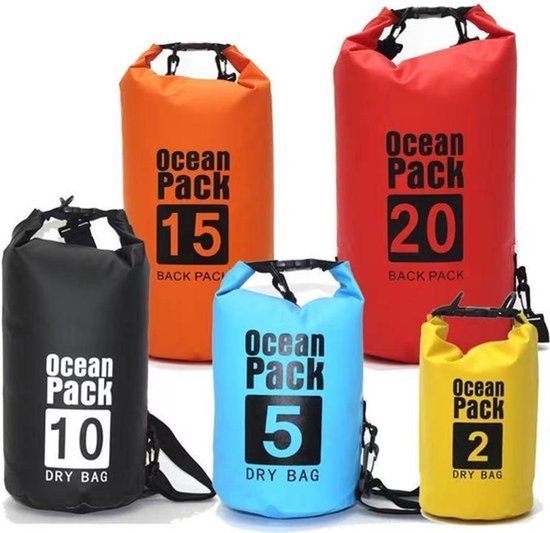 Waterdichte Tas - Droge zak - 10L - Grijs - Ocean Pack - Droge zak - Survival Outdoor Rugzak - Droogzakken - Boottas - Zeiltas
