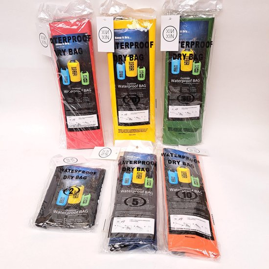 Waterdichte Tas - Droge zak - 10L - Grijs - Ocean Pack - Droge zak - Survival Outdoor Rugzak - Droogzakken - Boottas - Zeiltas