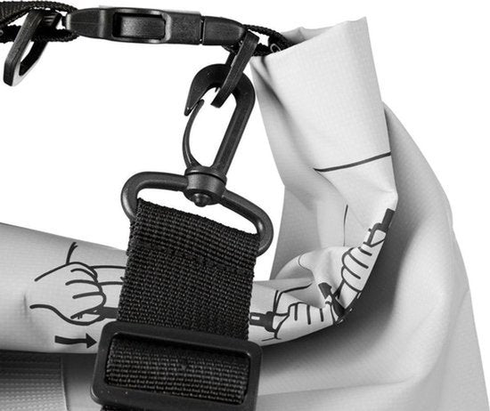 Waterdichte Tas - Droge zak - 15L - Grijs - Ocean Pack - Droge zak - Survival Outdoor Rugzak - Droogzakken - Boottas - Zeiltas