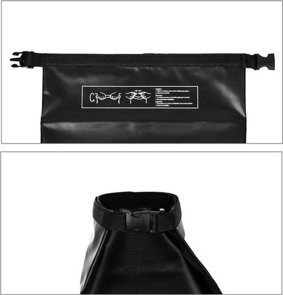 Waterdichte Tas - Droge zak - 15L - Zwart - Ocean Pack - Droge Zak - Survival Outdoor Rugzak - Droogtassen - Boottas - Zeiltas
