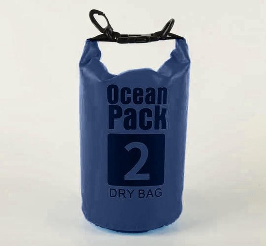 Waterdichte Tas - Droge zak - 2L - Blauw - Ocean Pack - Droge zak - Survival Outdoor Rugzak - Droogtassen - Boottas - Zeiltas