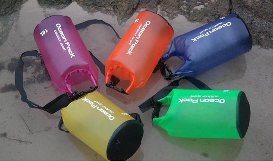 Waterdichte Tas - Droge zak - 2L - Geel - Ocean Pack - PVC - Droge Zak - Survival Outdoor Rugzak - Droogzakken - Boottas - Zeiltas