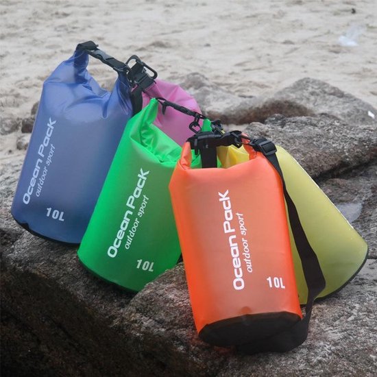 Waterdichte Tas - Droge zak - 2L - Geel - Ocean Pack - PVC - Droge Zak - Survival Outdoor Rugzak - Droogzakken - Boottas - Zeiltas