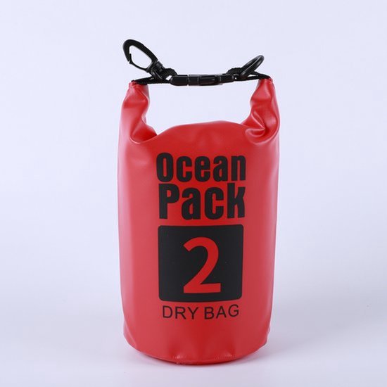Waterdichte Tas - Droge zak - 2L - Rood - Ocean Pack - Droge zak - Survival Outdoor Rugzak - Droogzakken - Boottas - Zeiltas
