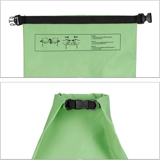 Waterdichte Tas - Droge zak - 30L - Groen - Ocean Pack - Droge zak - Survival Outdoor Rugzak - Droogzakken - Boottas - Zeiltas