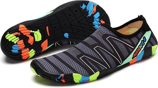 Waterschoenen - Maat 44 - Aquaschoenen - Strandschoenen - Antislip - Schoenen voor Zwembaden en Strand - Volwassenen en Kinderen - beschermd tegen grof zand scherpe stenen en dieren onder water - Unisex