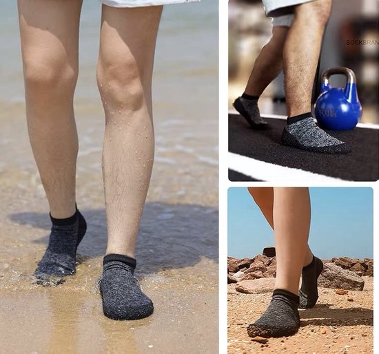Waterschoenen - Maat 46 - Watersokken - Aquaschoenen - Strandschoenen - Antislip - Schoenen voor Zwembaden en Strand - Volwassenen en Kinderen - Beschermt tegen grof zand, scherpe stenen en dieren onder water - Unisex