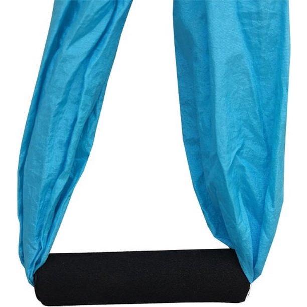 Yoga hangmat - Blauw - Aerial Yoga schommel - Compleet systeem met 3 sets handgrepen - tot 300kg