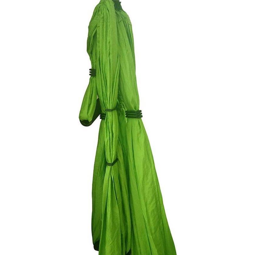Yoga hangmat - Groen - Aerial Yoga schommel - Compleet systeem met 3 sets handgrepen - tot 300kg