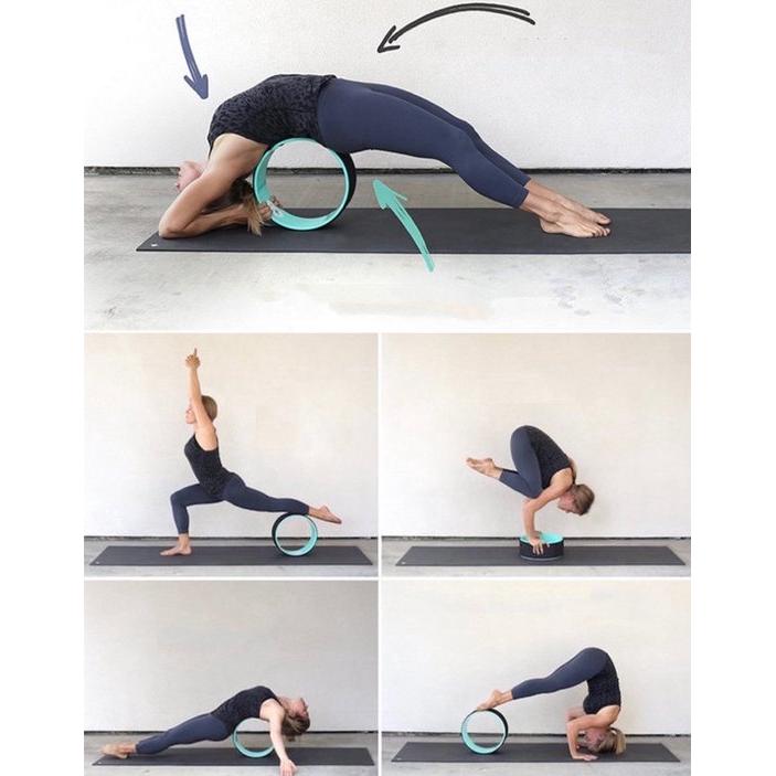 Yoga Wiel - Groen - Diameter 33 cm - Fitness - Pilates