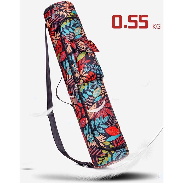 Yoga mat tas - 70 cm - Waterdicht - Universeel - Sporttas met rits - Voorzien van draagriem - Rood