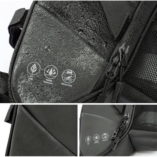 Saddlebag voor MTB Fiets Met bidonhouder - Zwart - Fietstas - Fiets Zadeltas - Opberging Zadel - Voor Wielrennen, Mountainbike, Racefiets, Omafiets, Opafiets en andere Fietsen - Regenbestendig - Waterbestendig - Fietszadeltas