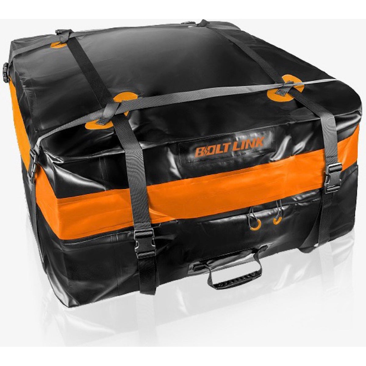 Boltlink - Daktas Auto - 400L - Oranje Zwart - Waterdichte opbergtas - SUV - Roof top - SUV - Dakkoffer - Opbergtas - Waterdicht - Bagagekoffer