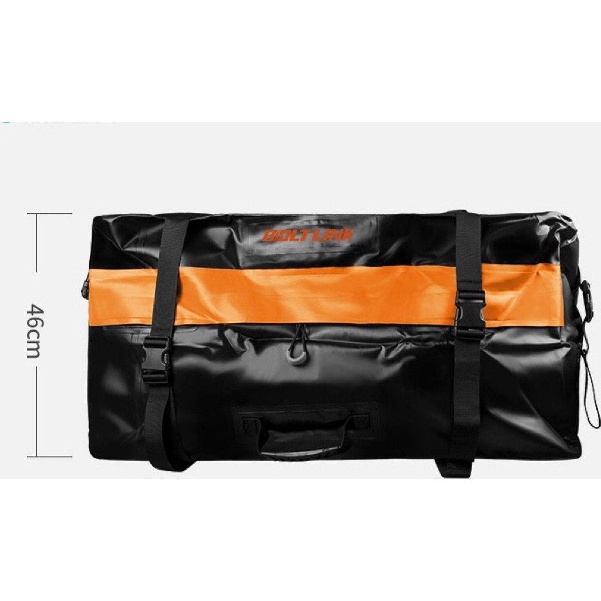 Boltlink - Daktas Auto - 400L - Oranje Zwart - Waterdichte opbergtas - SUV - Roof top - SUV - Dakkoffer - Opbergtas - Waterdicht - Bagagekoffer