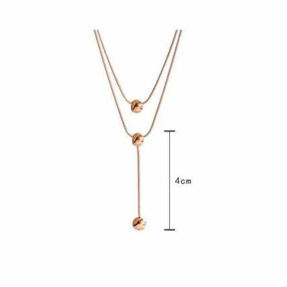 Multilayer ketting Choker Collier met roze gouden kleur