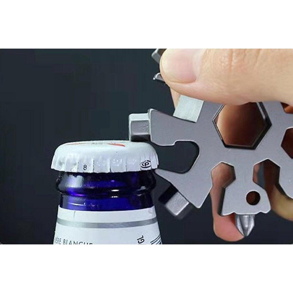 Sneeuwvlok Sleutelhanger 18-in-1 Multi tool