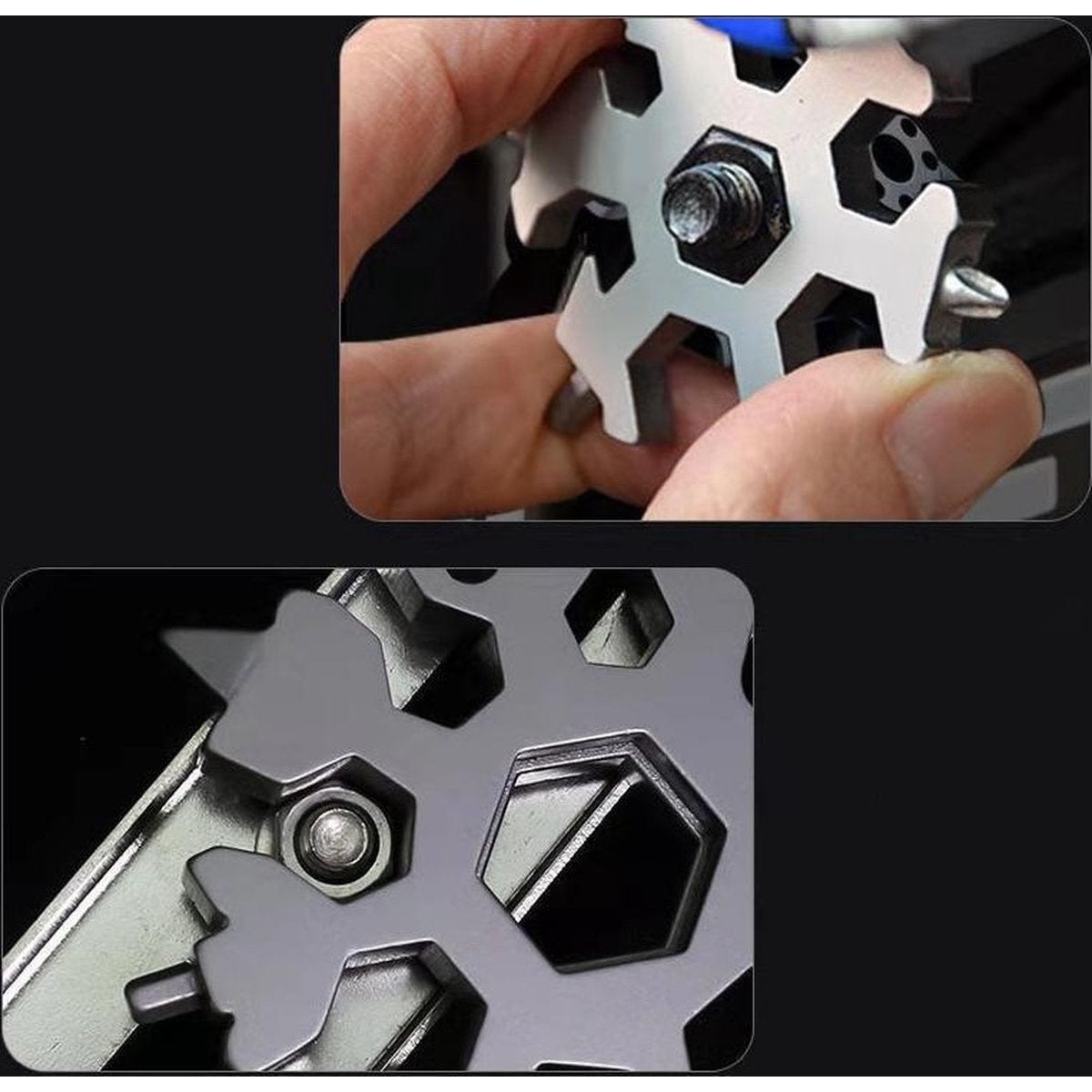 Sneeuwvlok Sleutelhanger 18-in-1 Multi tool