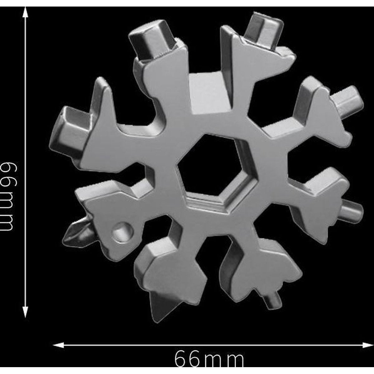 Sneeuwvlok Sleutelhanger 18-in-1 Multi tool