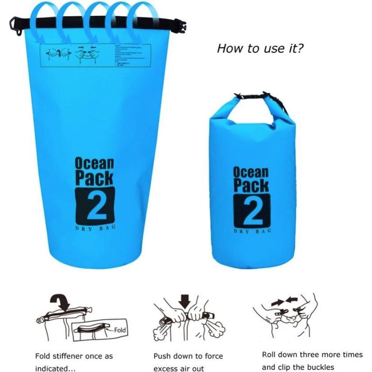 Waterdichte Tas - Dry bag - Ocean Pack 2L